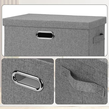 Graciadeco Large 17" 36 Quart Collapsible Stackable Storage Bins - Image 6