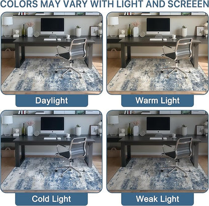 Office Chair Mat for Hardwood Tile Floor, Abstract 48"X 60" Desk Mats for - Image 6