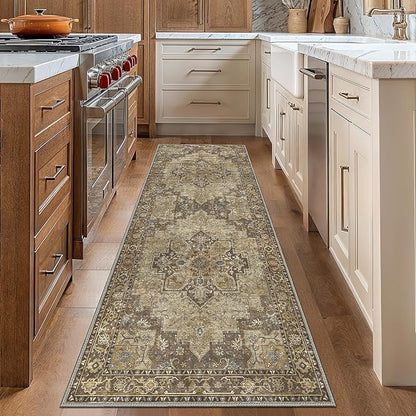 GENIMO 2x7 Runner Rugs for Hallway, Machine Washable Non Slip Vintage Rugs - Image 8