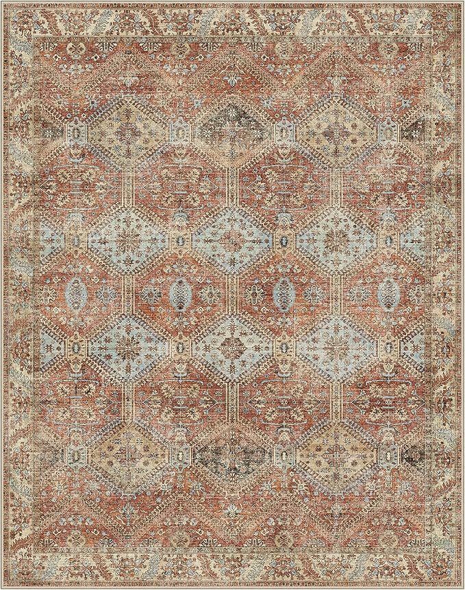 GENIMO 6x9 Area Rugs for Living Room, Machine Washable Non Slip Rugs, Low Pile - Image 4