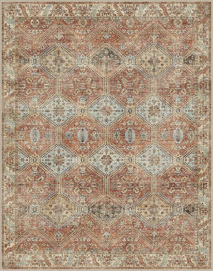 GENIMO 5x7 Area Rugs for Living Room, Machine Washable Non Slip Rugs, Low Pile - Image 4