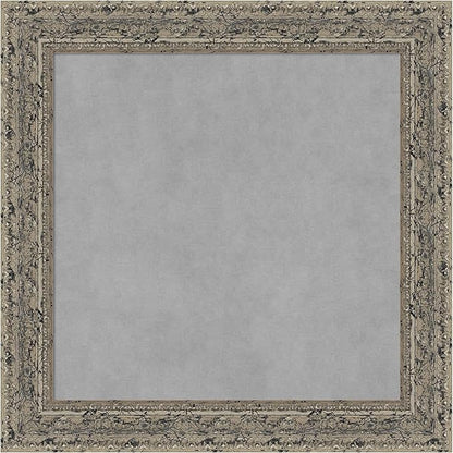 Amanti Art Silver Framed Magnetic Board 25x25 Medium Vision Board by AmantiArt