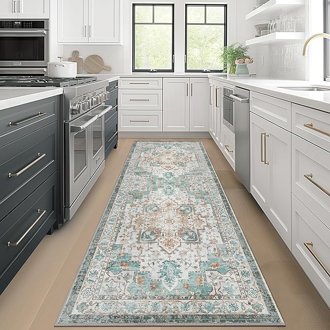 GENIMO 2x5 Runner Rugs for Hallway, Machine Washable Non Slip Vintage Rugs - Image 3