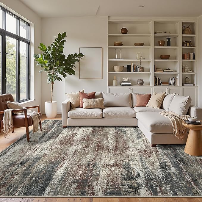 GENIMO 8x10 Area Rugs, Machine Washable Rugs - Image 3