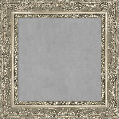 Amanti Art Silver Framed Magnetic Board 16x16 X-Small Vision Board by AmantiArt