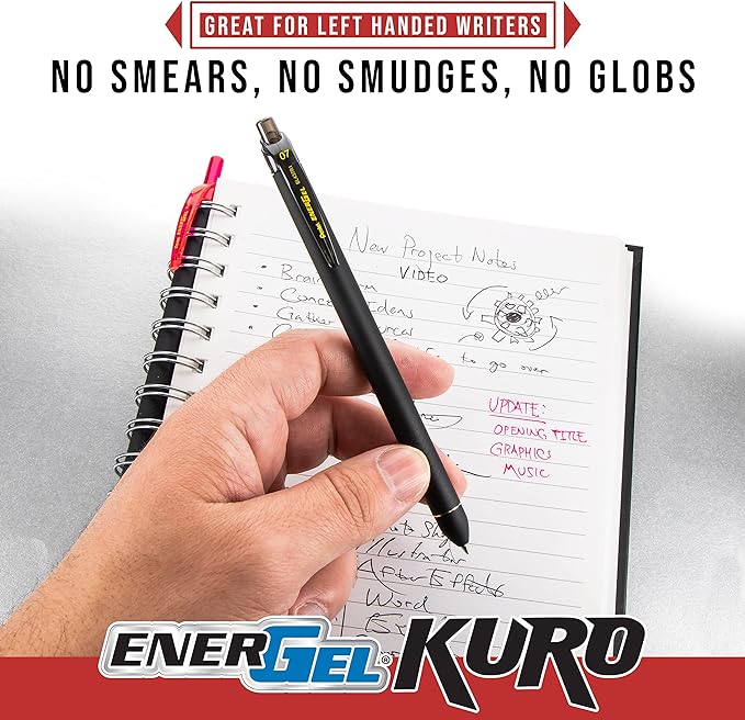 Pentel EnerGel Kuro Shades of Peace, Retractable Liquid Gel Pen - Image 4