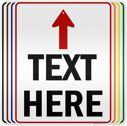 Custom Arrow, Custom Directional Sign, Up Arrow, 24x30 Inches, 3M EGP Reflective by MySignCenter
