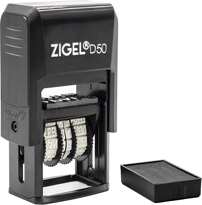ZIGEL D50 Date Stamp with Paid - Image 3