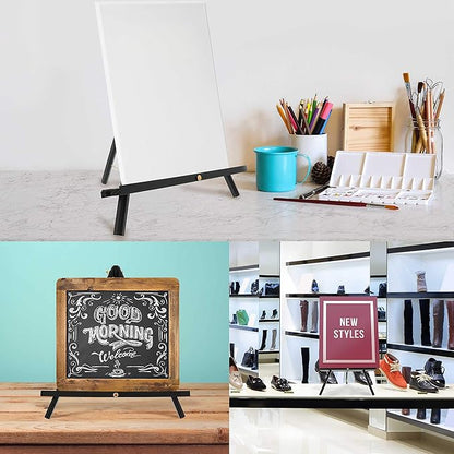 U.S. Art Supply 16" Black Wood Tabletop Easel - Image 5