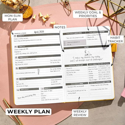 Clever Fox Planner – Undated Weekly & Monthly Planner - Image 3