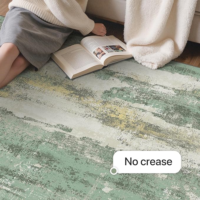 GENIMO No Crease Non Slip 8x10 Area Rugs - Image 6