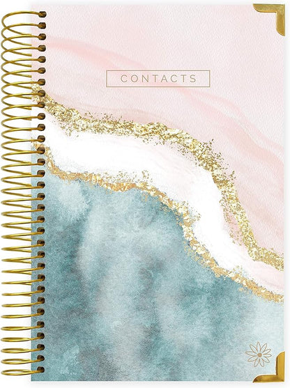 bloom daily planners Hardcover Contacts Address Password Book by bloomdailyplanners