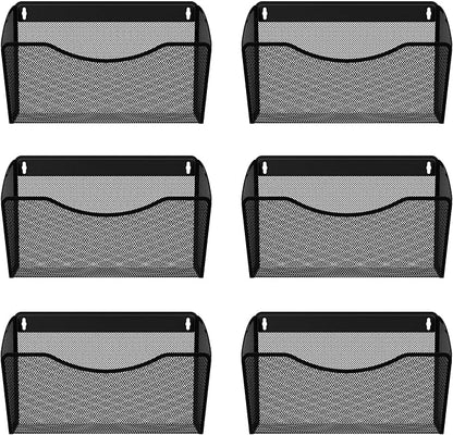 EasyPAG 6 Single Pocket Wall File Organizer, Mesh Hanging File Folder Organizer by EasyPAG