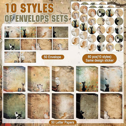 TaoBary 160 Pcs Stationery Paper Set 50 Double Sided Stationery Papers - Image 5