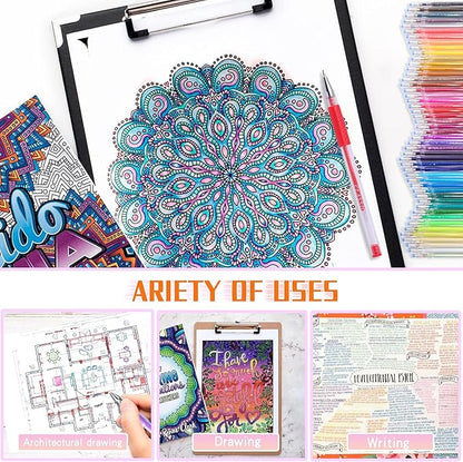 ZSCM 200 Colors Gel Pen Ink Refills, Glitter Neon Gel Ink Pens Refills Replace - Image 4