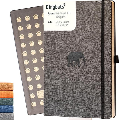 Dingbats* - Wildlife Lined Extra Large A4 Notebook - PU Leather Hardcover by DingbatsNotebooks
