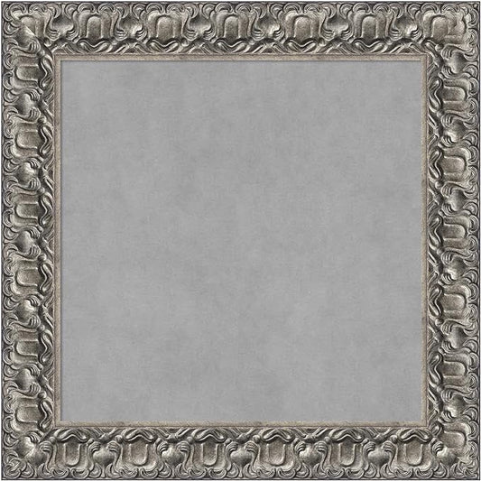Amanti Art Silver Framed Magnetic Board 26x26 Medium Vision Board by AmantiArt
