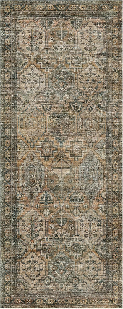 GENIMO 2x10 Runner Rugs for Hallway, Machine Washable Non Slip Vintage Rugs - Image 8