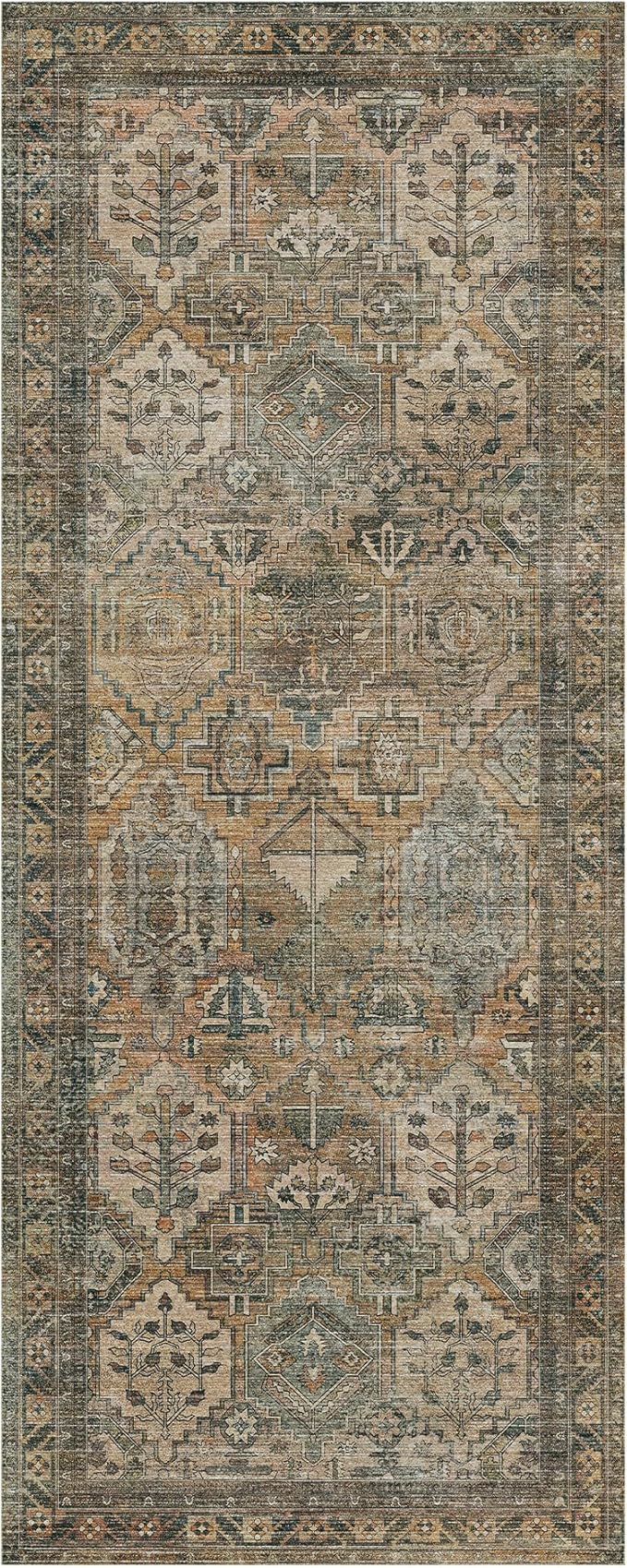 GENIMO 3x8 Runner Rugs for Hallway, Machine Washable Non Slip Vintage Rugs - Image 8