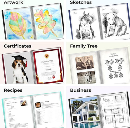 Dunwell Presentation Binder 24-Pocket, Displays 48 Pages, 8.5x11 Portfolio - Image 9