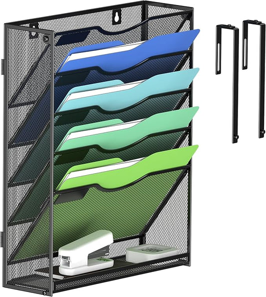 Kuntine.B Wall File Organizer Office Hanging Magazine Holder Wall File Organizer by KuntineB