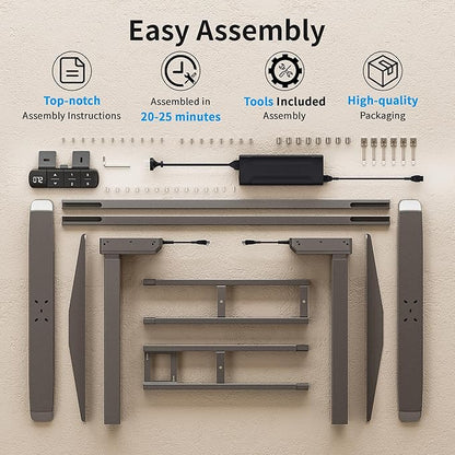 BIZUM Dual Motor Electric Standing Desk Frame - Image 8