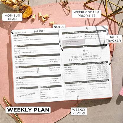 Clever Fox Planner – Undated Weekly & Monthly Planner - Image 3