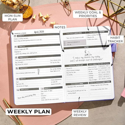 Clever Fox Planner – Undated Weekly & Monthly Planner - Image 3