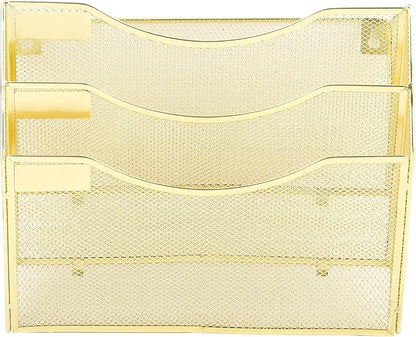 EASEPRES 3 Pocket Mesh Hanging Wall File Organizer, Wall Mounted Mail Paper - Image 5