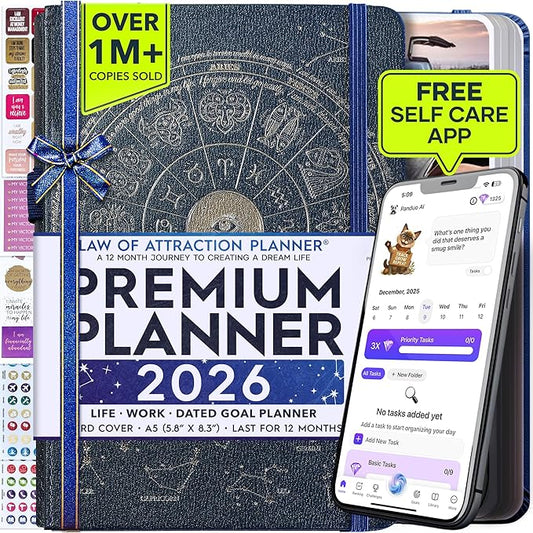 Law of Attraction Planner 2026 Deluxe by FreedomMastery