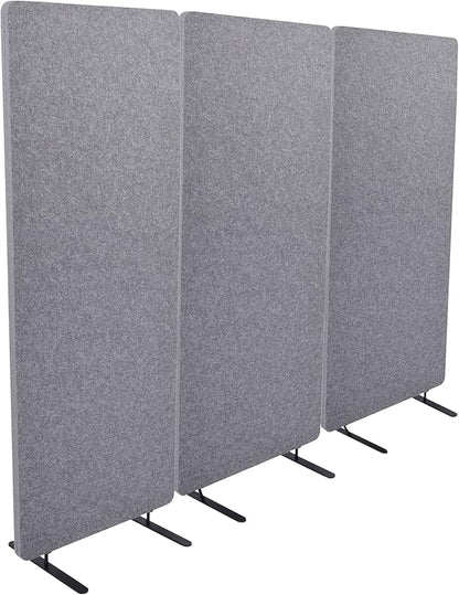 ReFocus™ Raw Freestanding Acoustic Room Divider 3 Pack – Reduce Noise and by SStandUpDeskStore