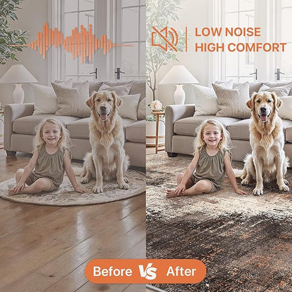 GENIMO Washable Area Rugs for Living Room, 9x12 Vintage Non Slip Rugs, Low Pile - Image 7