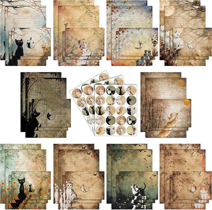 TaoBary 160 Pcs Stationery Paper Set 50 Double Sided Stationery Papers by TaoBary
