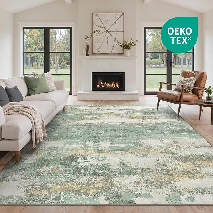 GENIMO No Crease Non Slip 8x10 Area Rugs - Image 2