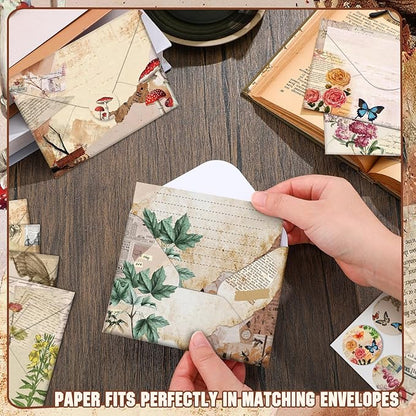 TaoBary 160 Pcs Stationery Paper Set 50 Double Sided Stationery Papers - Image 4