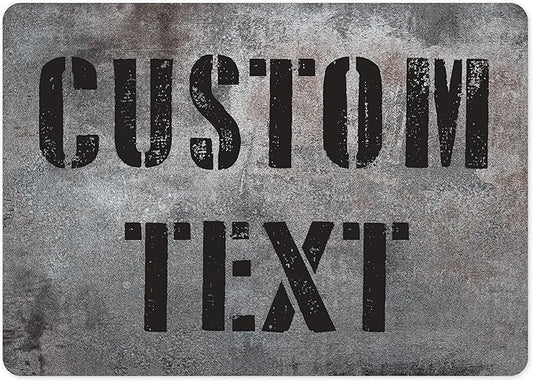 Custom Sign, Custom Street Sign, 11 Font Colors, 13 Font Styles, 4 Hole Options by MySignCenter