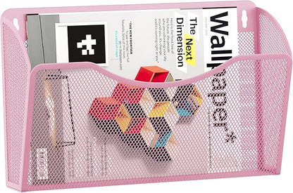 EasyPAG Single Pocket Wall File Organizer, Mesh Hanging File Folder Organizer by EasyPAG