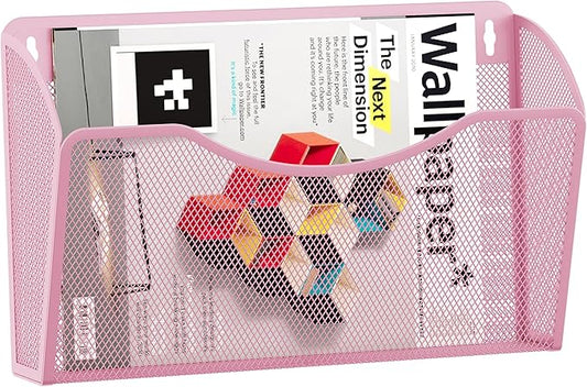 EasyPAG Single Pocket Wall File Organizer, Mesh Hanging File Folder Organizer by EasyPAG