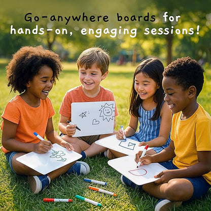 Board Geeks Bigtime 12 Pack 9x12 Classroom Whiteboards - Image 4
