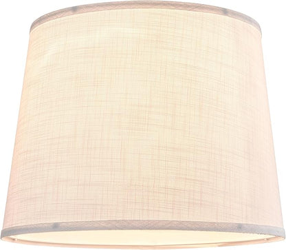 White Texture Lamp Shade Drum Lampshades Replacemnt - Image 5