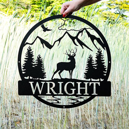Custom Deer Outdoor Cabin Sign | Mountain Decor | Hunting Gift - Image 4