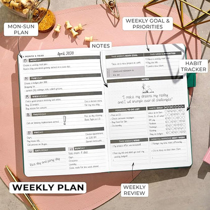 Clever Fox Planner – Undated Weekly & Monthly Planner - Image 3