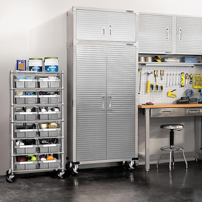 Seville Classics Heavy Duty NSF Bin Rack Solid Steel Wire Shelving Storage Unit - Image 4