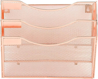 EASEPRES 3 Pocket Mesh Hanging Wall File Organizer, Wall Mounted Mail Paper - Image 6