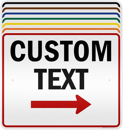 Custom Arrow, Custom Directional Sign, Right Arrow, 24x30 Inches, 3M EGP by MySignCenter