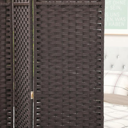 HOMCOM Room Divider, 8 Panel Folding Privacy Screen, 5.6' Tall Freestanding - Image 8