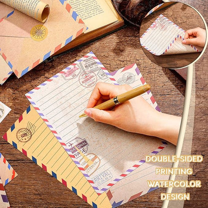 TaoBary 160 Pcs Stationery Paper Set 50 Double Sided Stationery Papers - Image 2