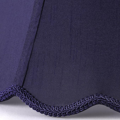 GOSO Set of 1 Leaf Scalloped Lamp Shade Blue, 6×13×9.8 Inch Spider Lamp Shade - Image 3