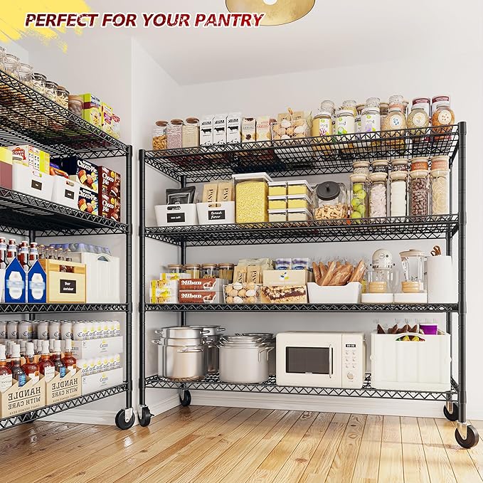 REIBII 55.5''W Storage Shelves 2500LBS Wire Shelving Unit - Image 8