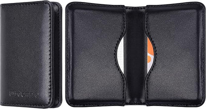 Wisdompro Business Card Holder, 2-Sided PU Leather Folio Name Card Holder by Wisdompro